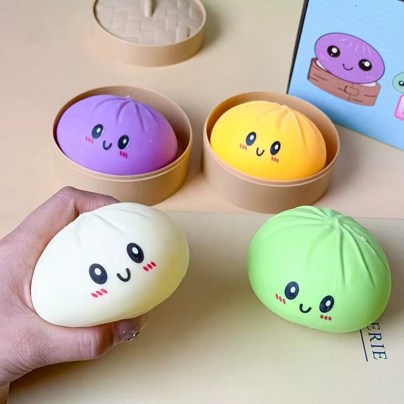 Simulation Steamed Bun Squeeze Toy