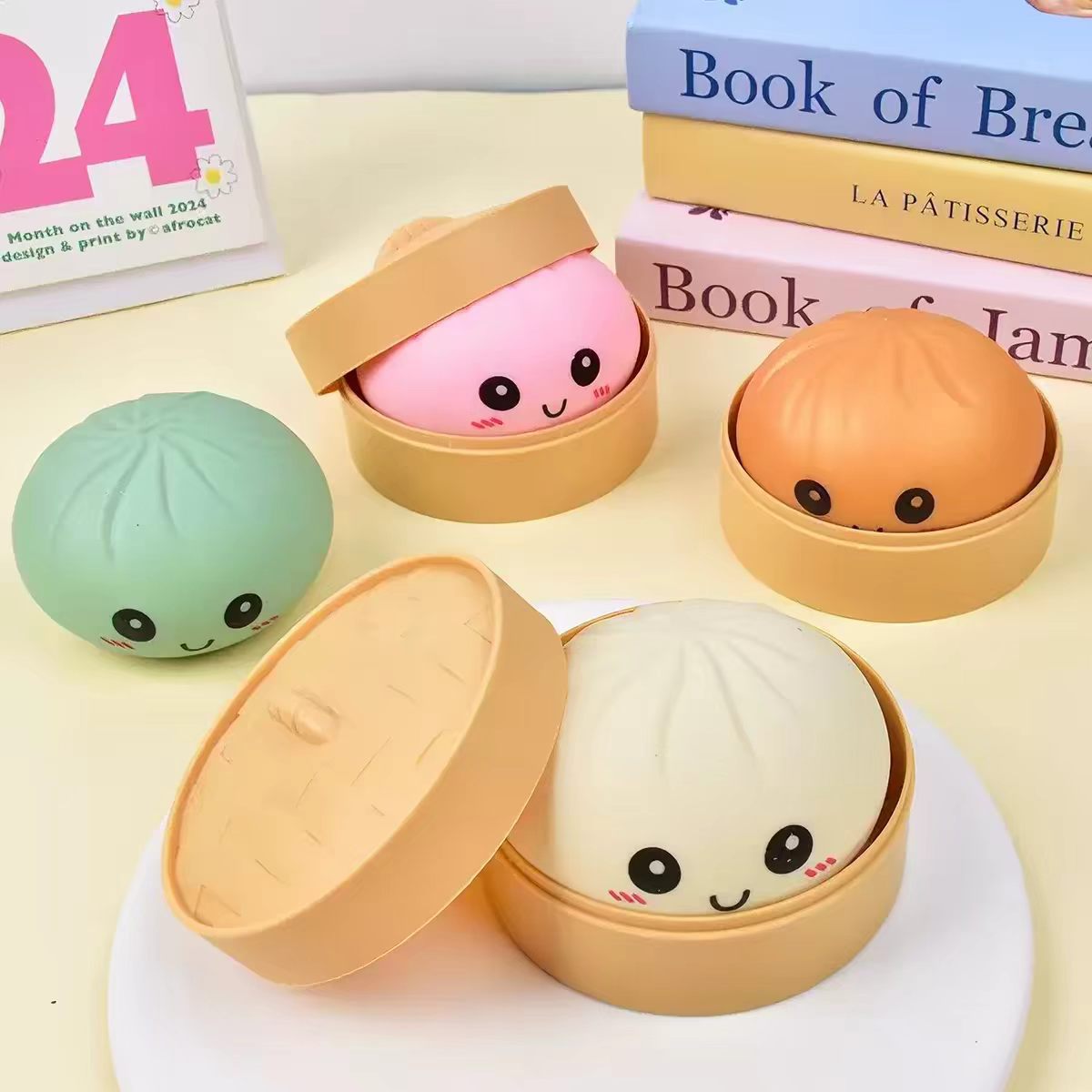 Simulation Steamed Bun Squeeze Toy